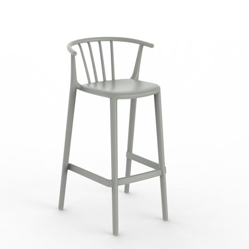 Tabouret de bar 25,79 po Woody, 4, Gris verdâtre, 29.72"