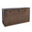 Kavia 60" Contemporary Media Console with Tempered Glass Doors, Drawers and Adjustable Shelves - Light Oak-1406604478-1406604487