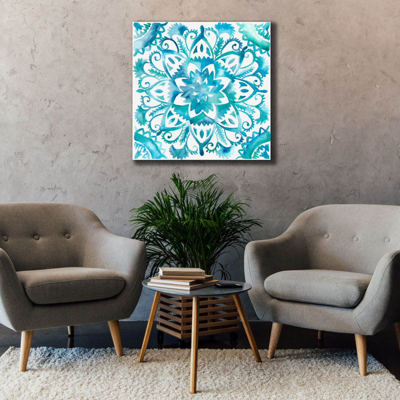  «Meditation Tiles 4» par Chariklia Zarris, art mural sur toile, 37 po x 37 po