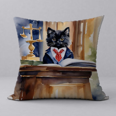 Polyester Throw Square Pillow Cover & Insert
