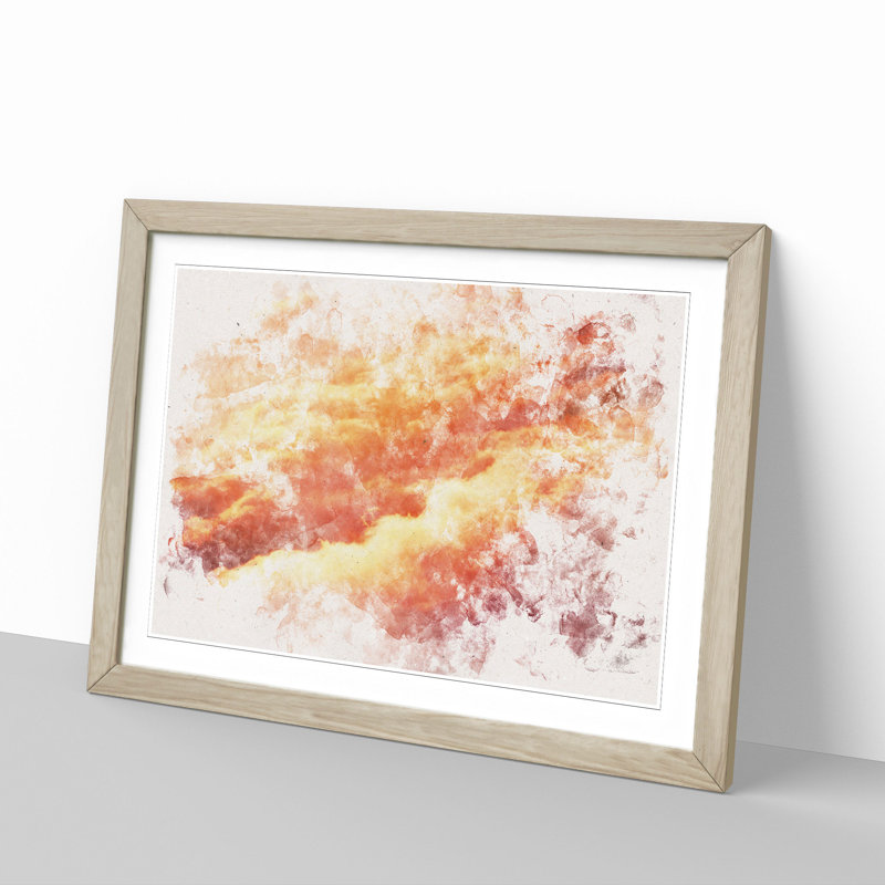 Passing Clouds - Framed Print, 24cm H x 33cm W x 2cm D, Oak Framed
