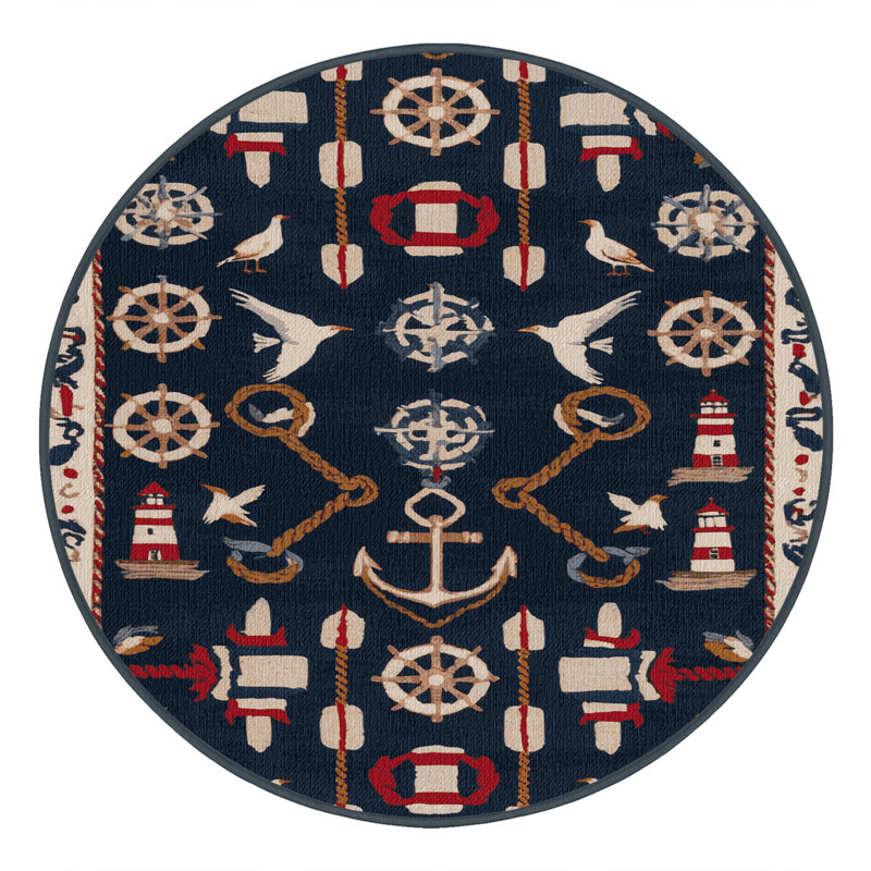  Tapis lavable Coastal, Rond 4 pi