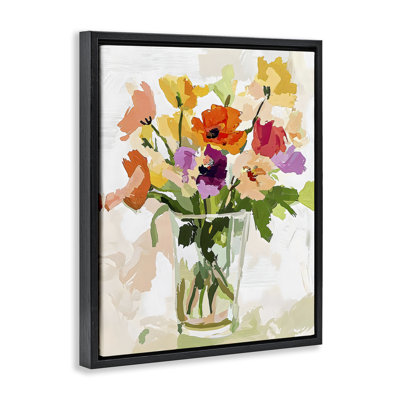 Cadre flottant Bold Springy Blooms, design par Riley B