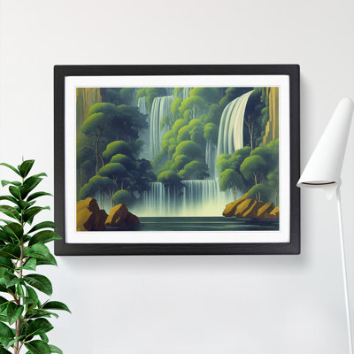 Placid Waterfall - Single Picture Frame Print