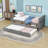 Twin Daybed with Drawers and Twin Trundle-1105690241