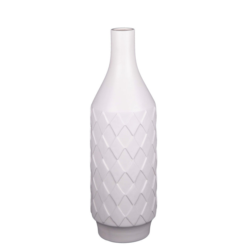 Vase de table Alitia, H 17,25 po x l 5,5 po x P 5,5 po