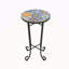 Table d'appoint de patio avec tablette
