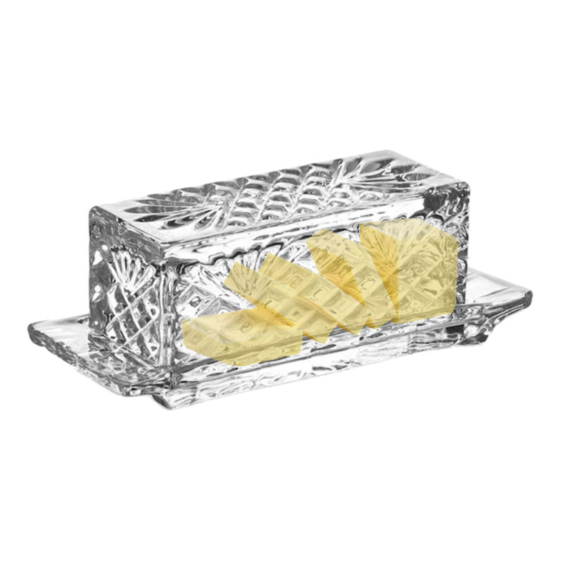 Red Barrel Studio® Emis Crystal Butter Dish