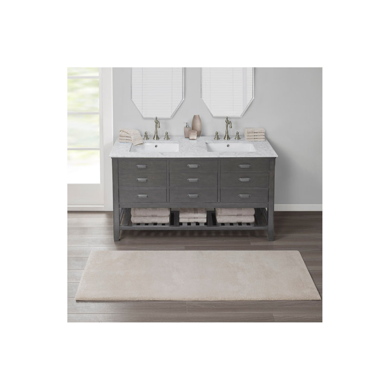 Bath Rug For Living Room Bedroom, Taupe, Single- 72" L x 24" W