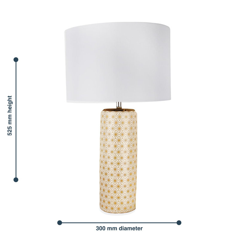 Culbertson Ceramic Table Lamp, Gold