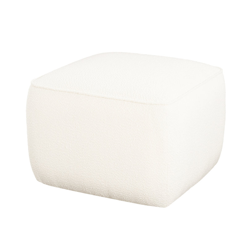 White Boucle In Square Shape With Dense Foam Padding And Pocket Coil Spring System For Maximum Comfort, A Modern Home Ambiance, 22.2 W X D 16.16 H - Covered Non Marking Foot Caps, Modular ,
