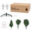180cm H Lighted Artificial Fir Christmas Tree