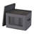 Tall Wine Windowed Storage Chest Gray