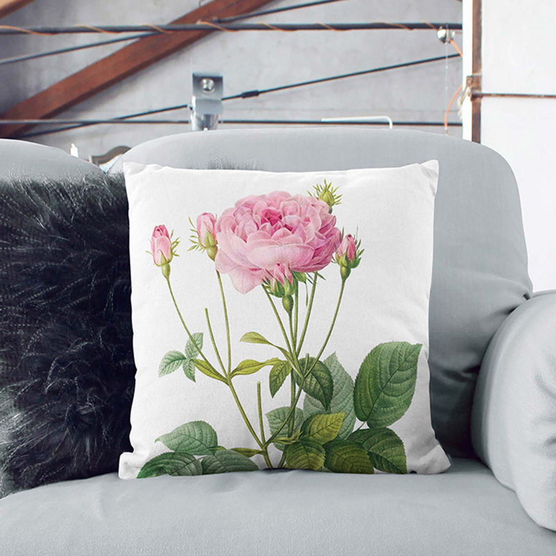 Square Cushion, 55cm H x 55cm W x 20cm D, White