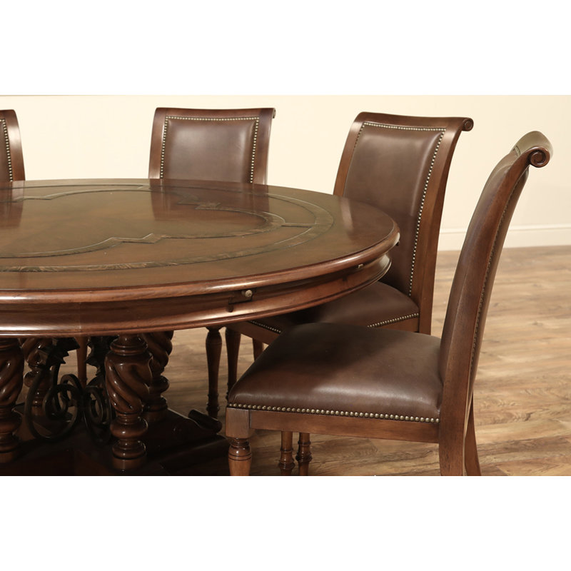 Round Solid Wood Dining Table