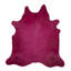 Cowhide Area Rug in Fuchsia
