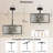 Parmer 3-Light Fabric Drum Chandelier with Crystal Branch Accents