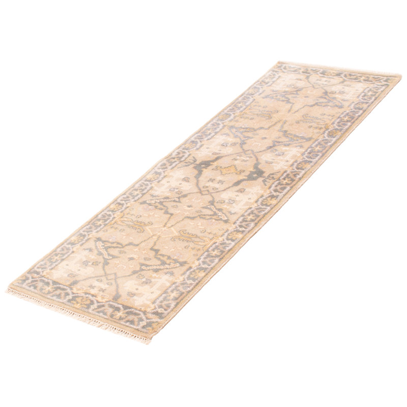 Tapis kaki clair unique de 2 pi 7 po x 8 pi 1 po