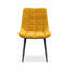 NOVA MODERN VELVET DINING CHAIR PADDED SEAT METAL LEG KITCHEN -729267061