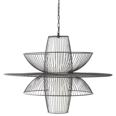 Crooks 1 - Light Black Geometric Pendant