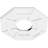 20"OD x 7"ID x 7"C x 1"P Logan Architectural Grade PVC Contemporary Ceiling Medallion-36075826
