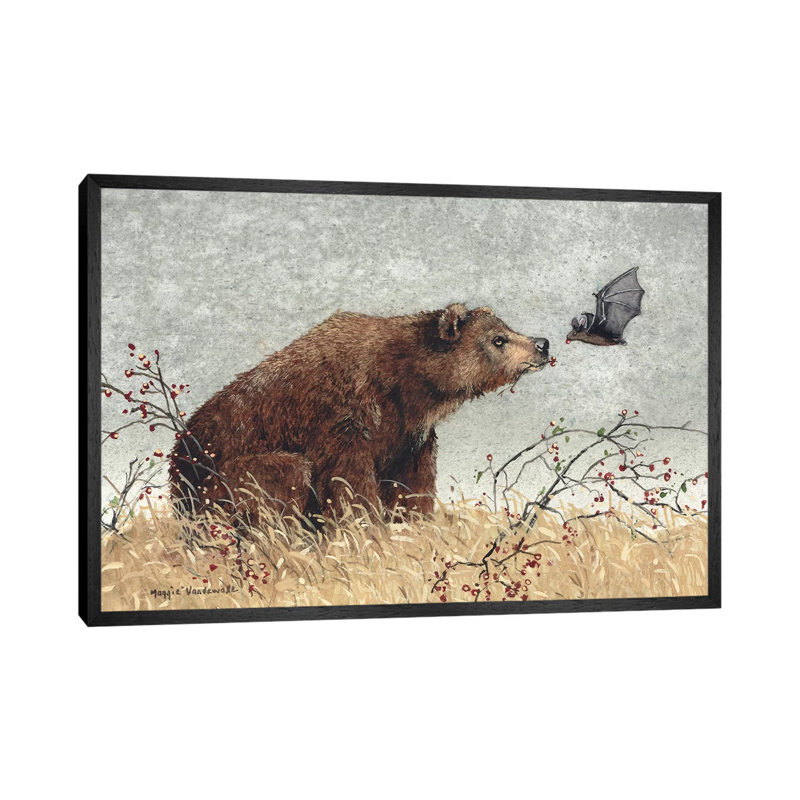 Chance Encounter 1 Piece Painting on Canvas, 66.04 cm H x 45.72 cm W, Black Framed Canvas