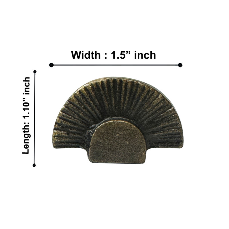 Boutons de lever de soleil de 1,5 po de largeur