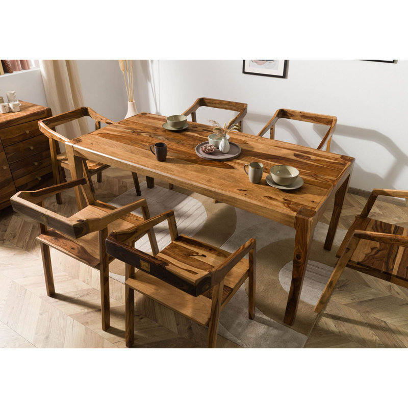 Ancona Solid Wood Dining Table, H77 x L200 x W100cm