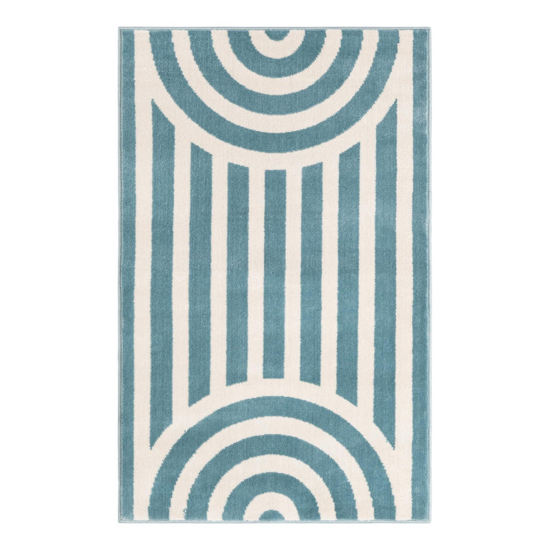Unique Loom Lines Whimsy Kids Rug, Rectangle 2' x 3'1"