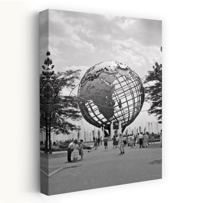 1960S 1964 New York World's Fair Unisphere Flushing Meadows Corona Park Queens Borough Nyc Ny Usa Classic Retro Vintage City Wall Art