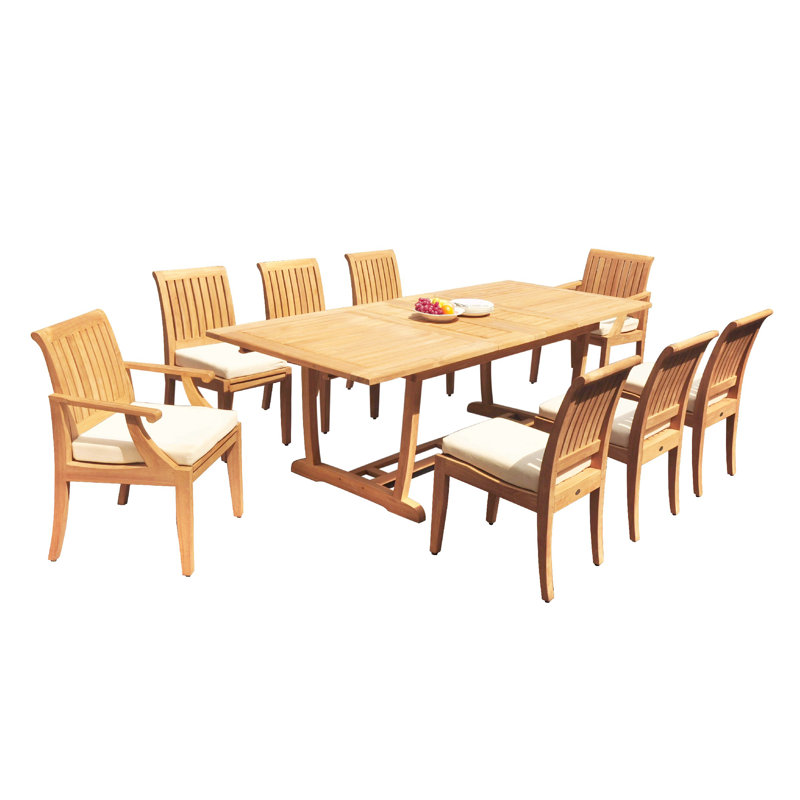 Ensemble de salle à manger Estevan, 8, H 30,5 po x L 117 po x l 40 po