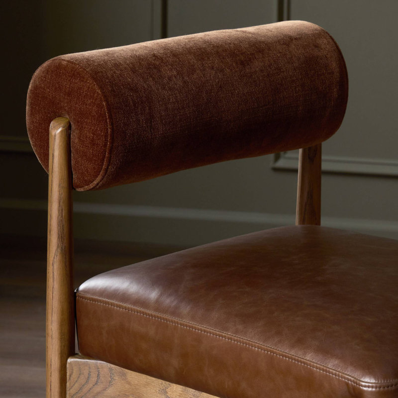 Jazelle Stool, Altair Sienna/Leather, Counter Stool (27" Seat Height)