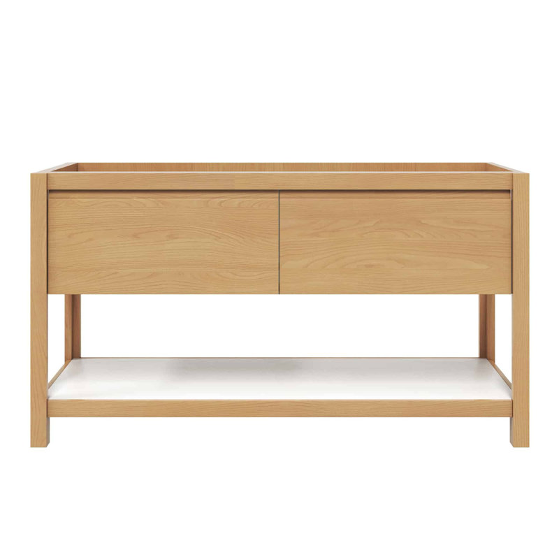 Base de meuble-lavabo simple 60 po Solace, Chêne lever de soleil