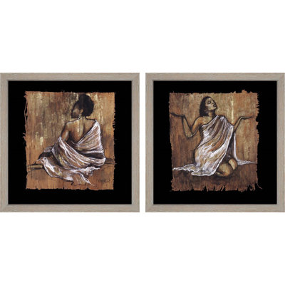 «Soulful Grace» par Monica Stewart, art encadré (ensemble de 2)