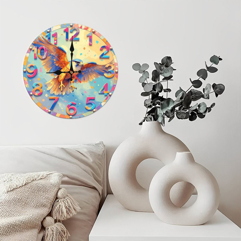 Horloge colorée