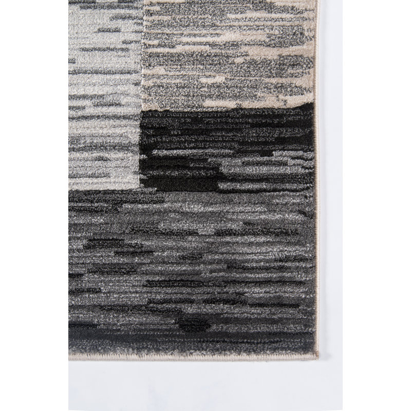 Tapis gris anthracite Bentor, Tapis de couloir 2 pi 3 po x 7 pi 6 po