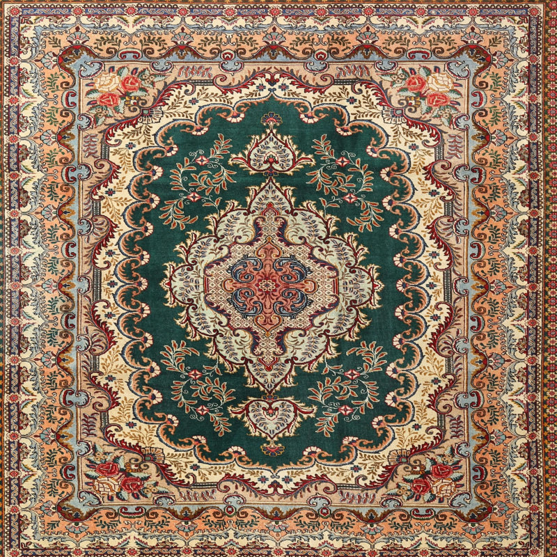 Cultrera Oriental Indoor Rug, Square 8'