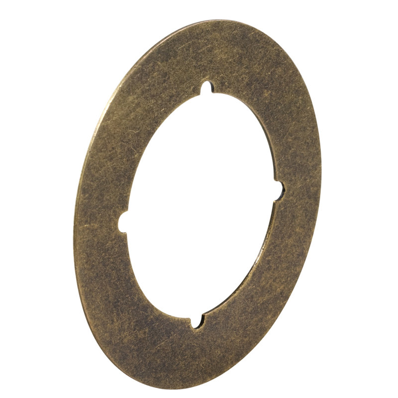 3.5-Inch Antique Brass Weather Resistant Steel Back Plate
