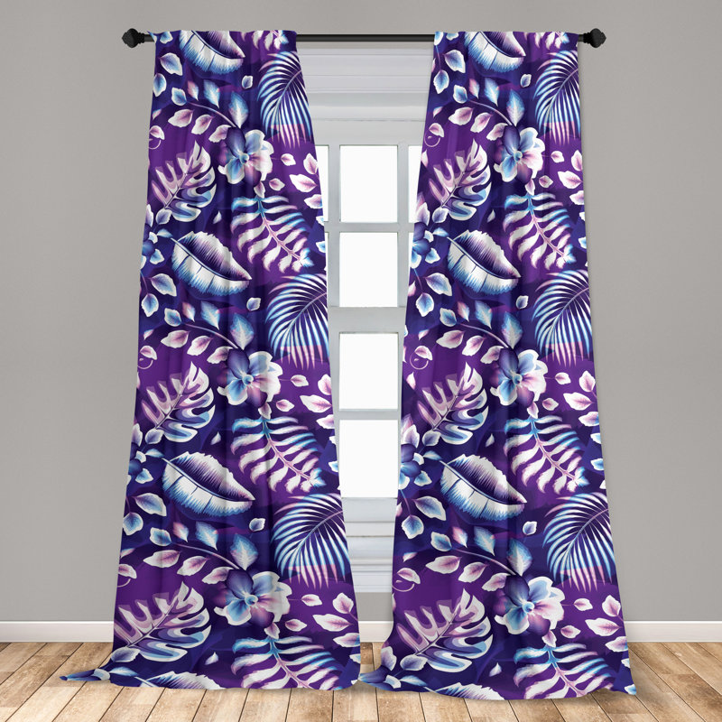 Semi Sheer Curtain Pair, 56" W x 63" H
