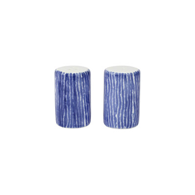 Santorini Stripe Salt and Pepper