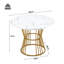 Round Metal Base Dining Table
