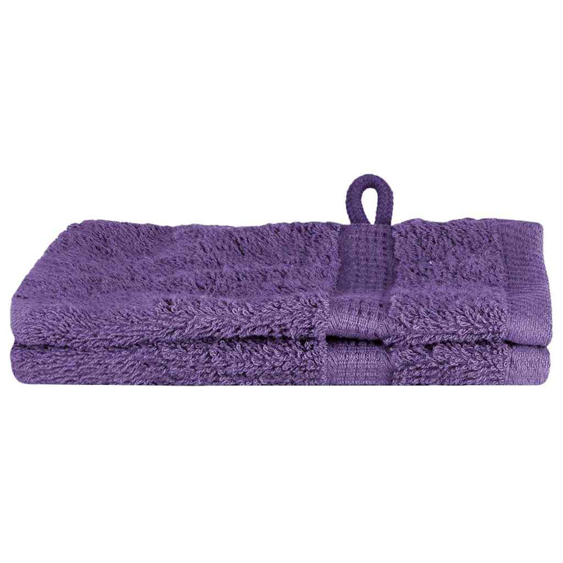  Washcloths 2 Pcs Cotton, Purple