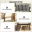 120cm Wide Straight Steel Patio Sofa