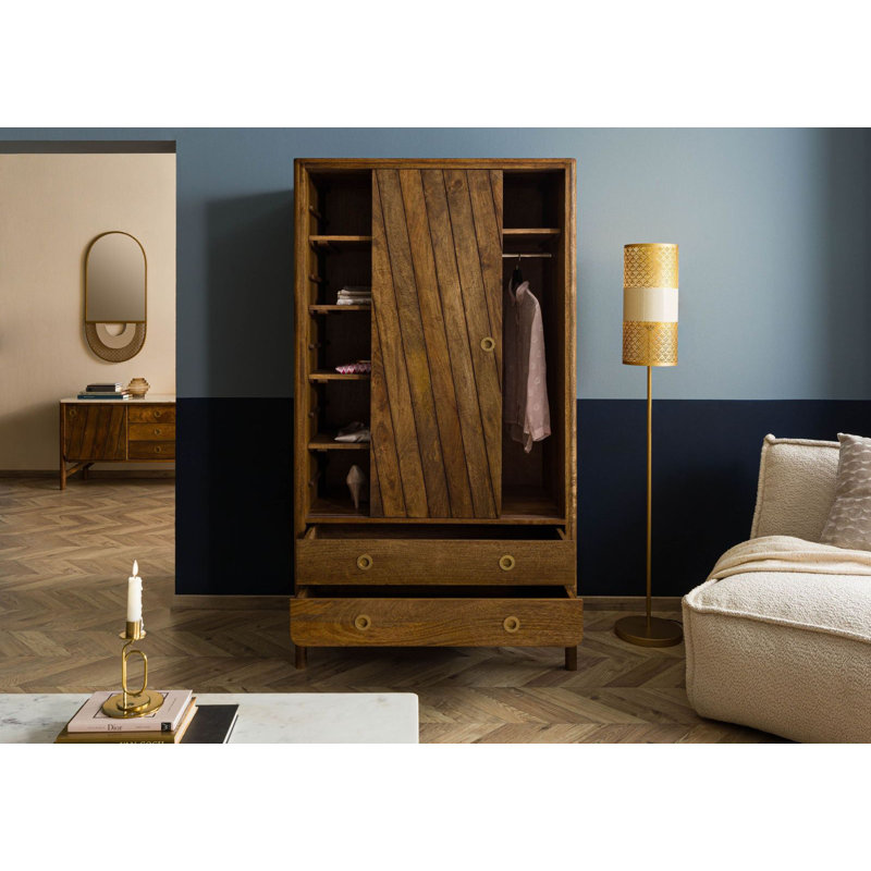 LOS ANGELES Solid Wood Wardrobe