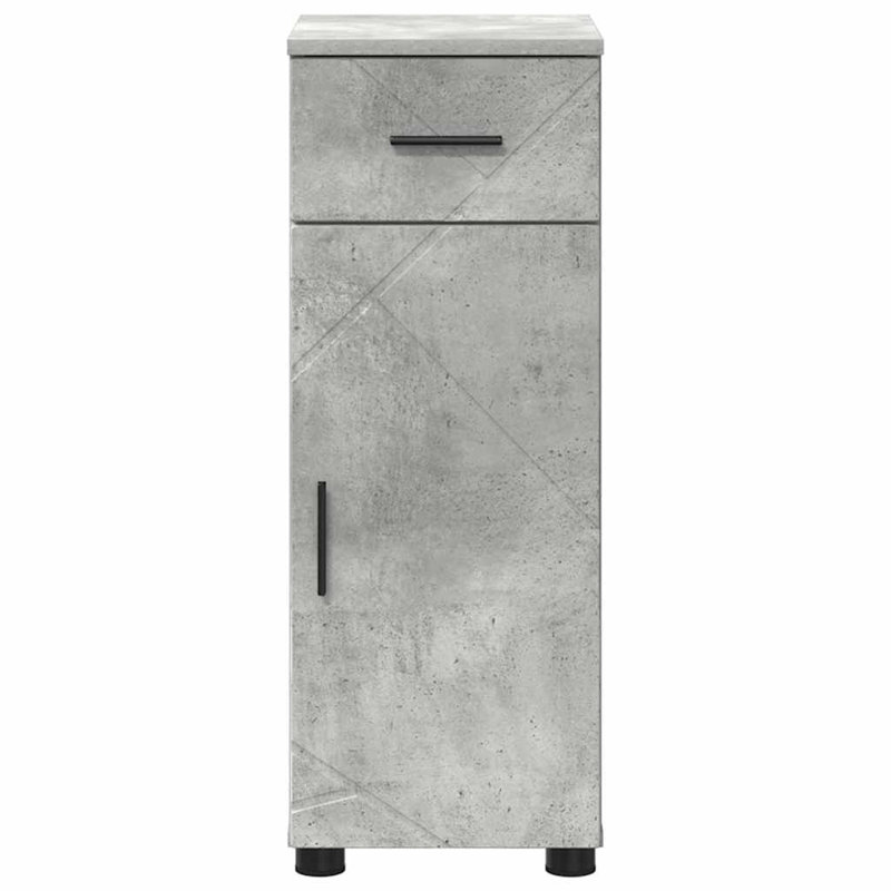 30cm Bathroom Vanity Base Only, Concrete Grey