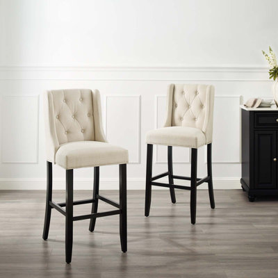 Baronet Bar Stool Upholstered Fabric
