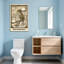 Bain et lessive grenouille lisant le journal sur la toilette-2075284677