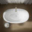 Baignoire ovale autoportante Sunstruck de 152 cm x 86 cm avec surface chauffante Bask et habillage cannelÃ©-101380341