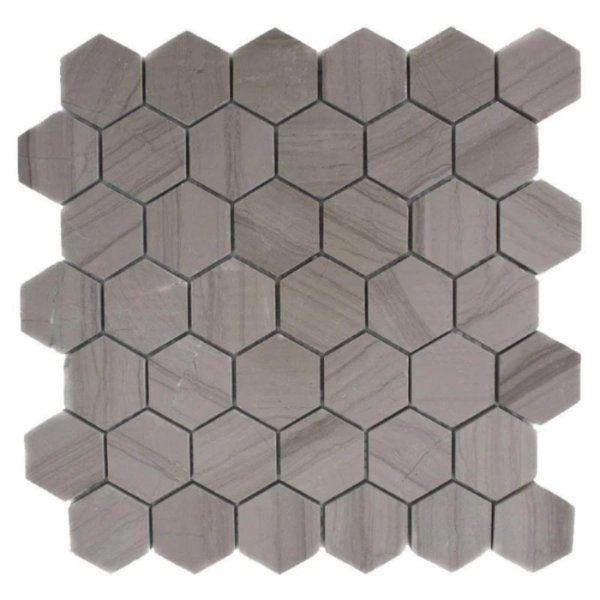 2" x 2" Marble Honeycomb Mosaic Wall & Floor Tile