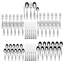 Satin Loft 65-Piece 18/10 Stainless Steel Flatware Set, Service for 12